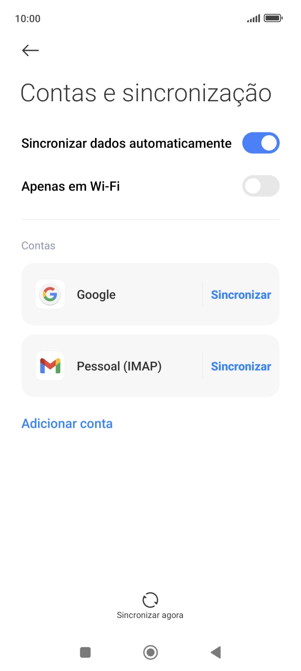 Prima a tecla de início para terminar e voltar ao ecrã inicial.