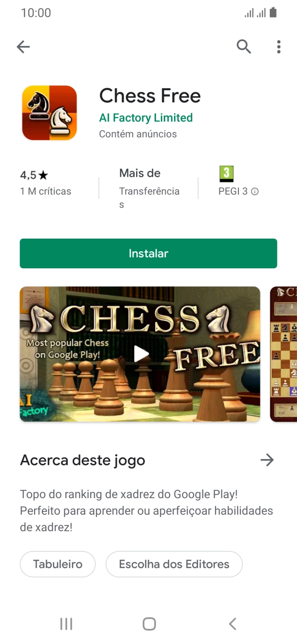 Prima Instalar e siga as indicações no ecrã para instalar a app.
