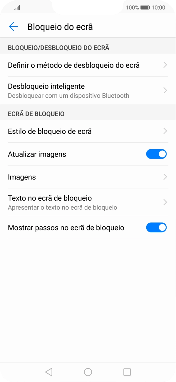 Prima a tecla de início para terminar e voltar ao ecrã inicial.