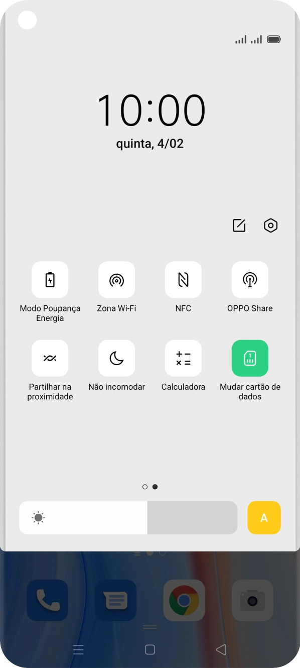 Prima Modo Poupança Energia para ativar a função.