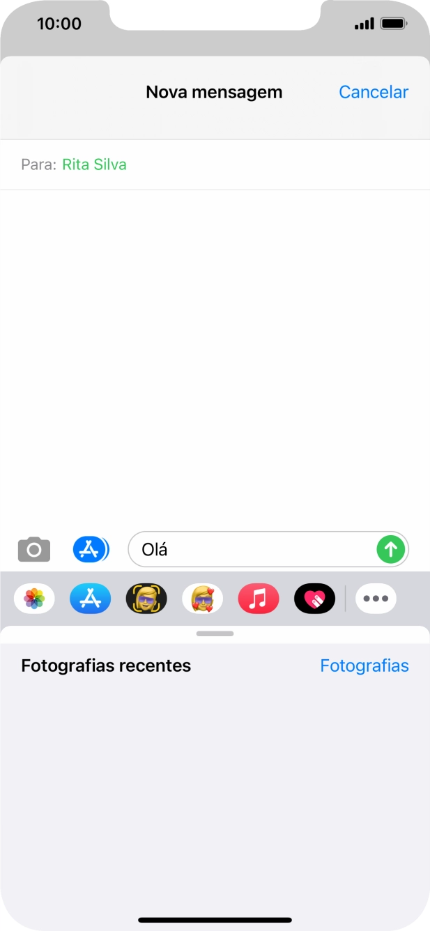 Prima Fotografias e vá até à pasta pretendida.