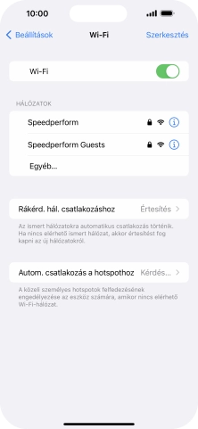 Kattints a kívánt Wi-Fi hálózatra, és írd be a Wi-Fi hálózathoz tartózó jelszót.
