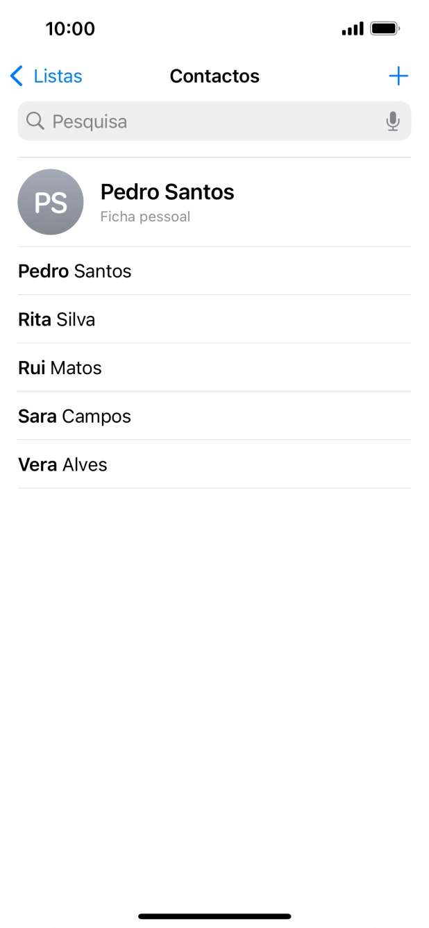 Prima Ficha pessoal.