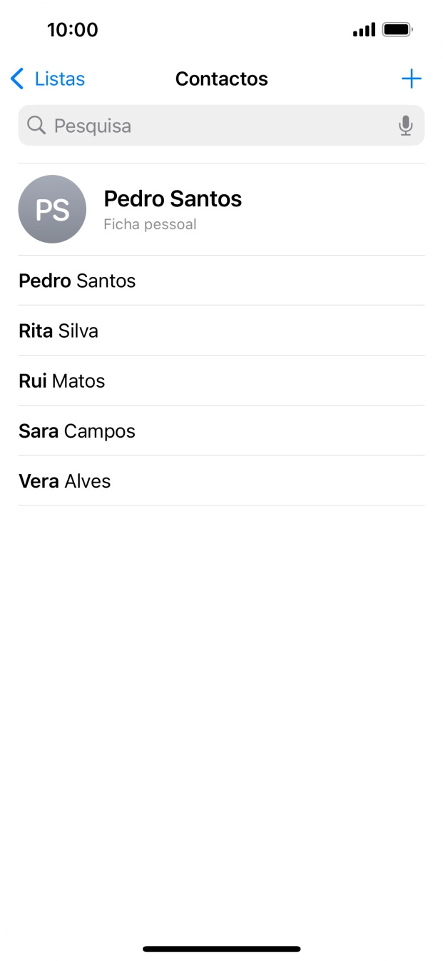 Prima Ficha pessoal.