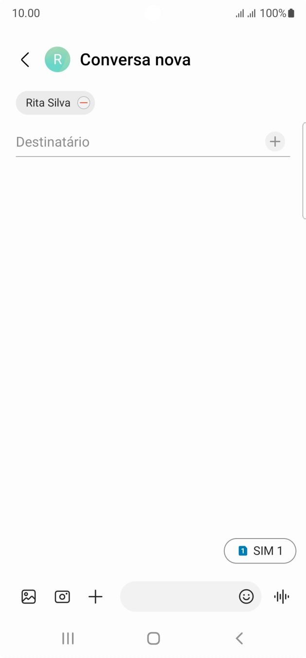 Prima o ícone de cartão SIM para escolher o cartão SIM pretendido.