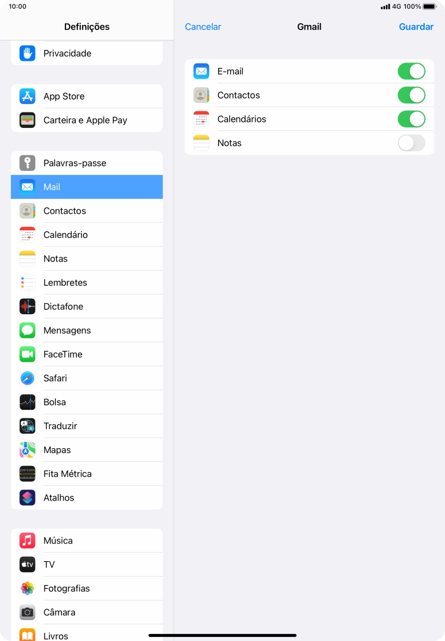 Se o ecrã mostrar esta imagem, a sua conta foi identificada e configurada automaticamente. Siga as indicações no ecrã para introduzir informações adicionais e concluir a configuração.