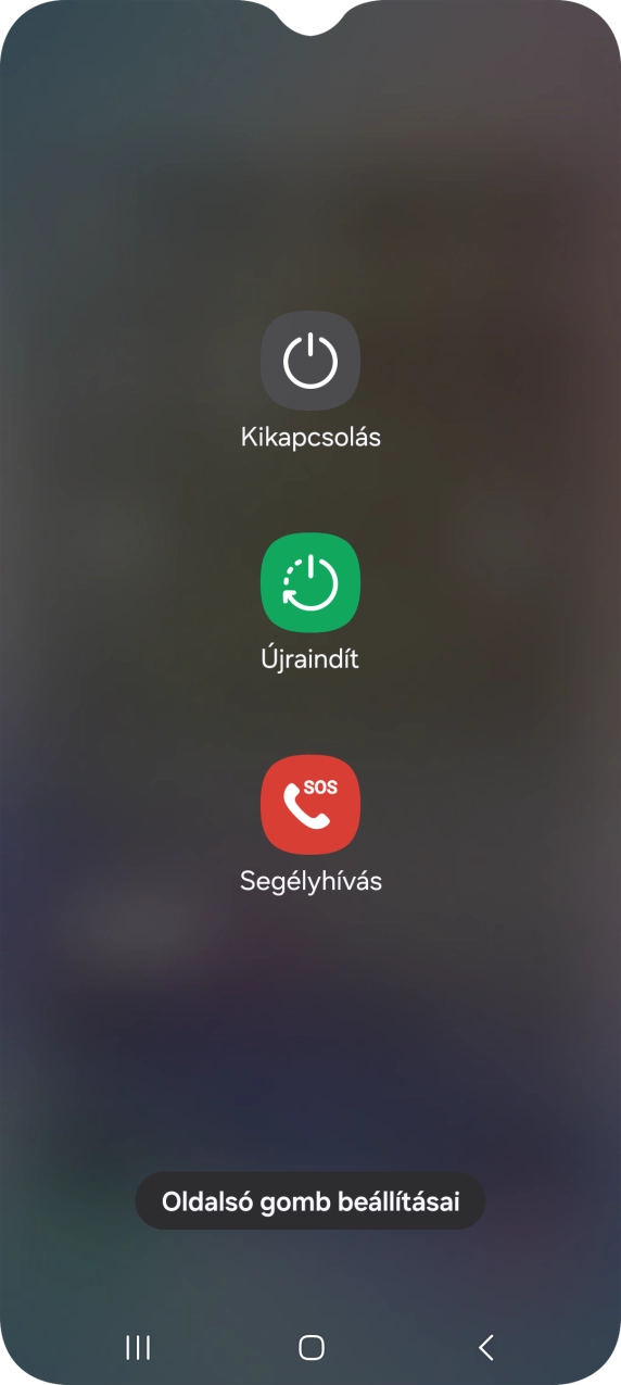 Válaszd a Kikapcsolás lehetőséget.