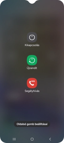 Válaszd a Kikapcsolás lehetőséget.