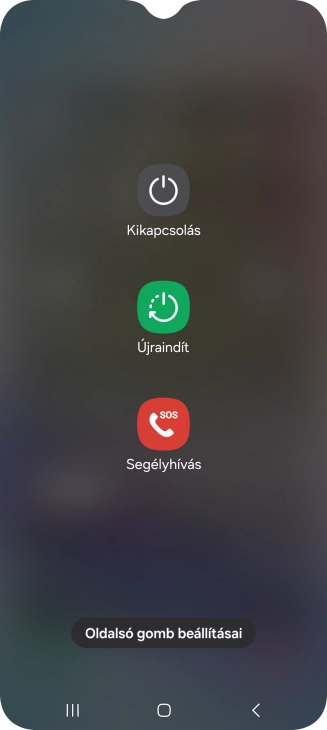 Válaszd a Kikapcsolás lehetőséget.
