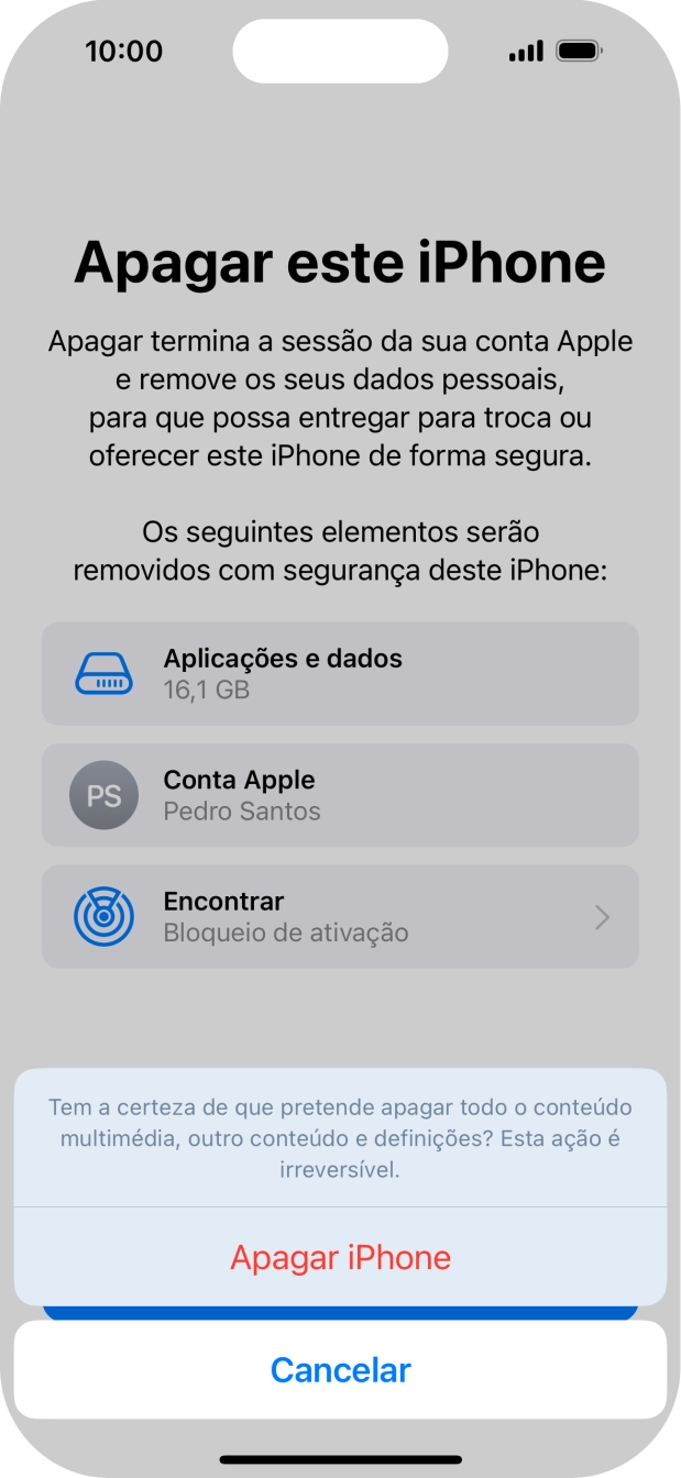 Prima Apagar iPhone.