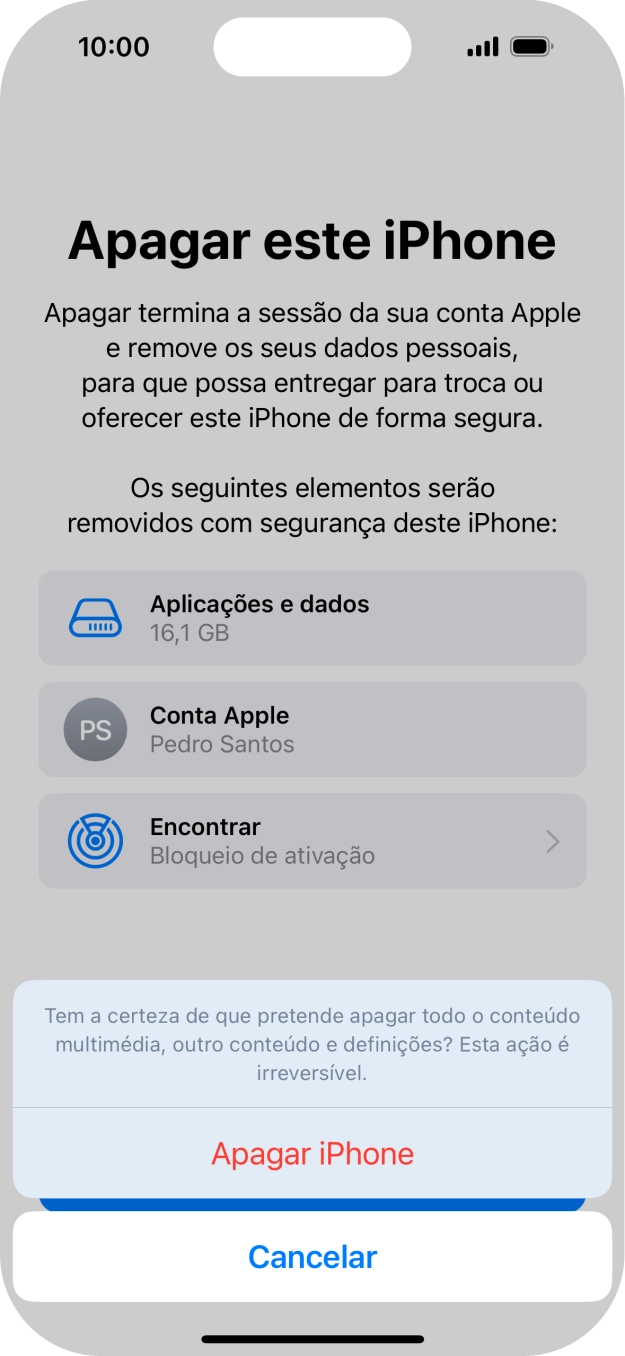 Prima Apagar iPhone.