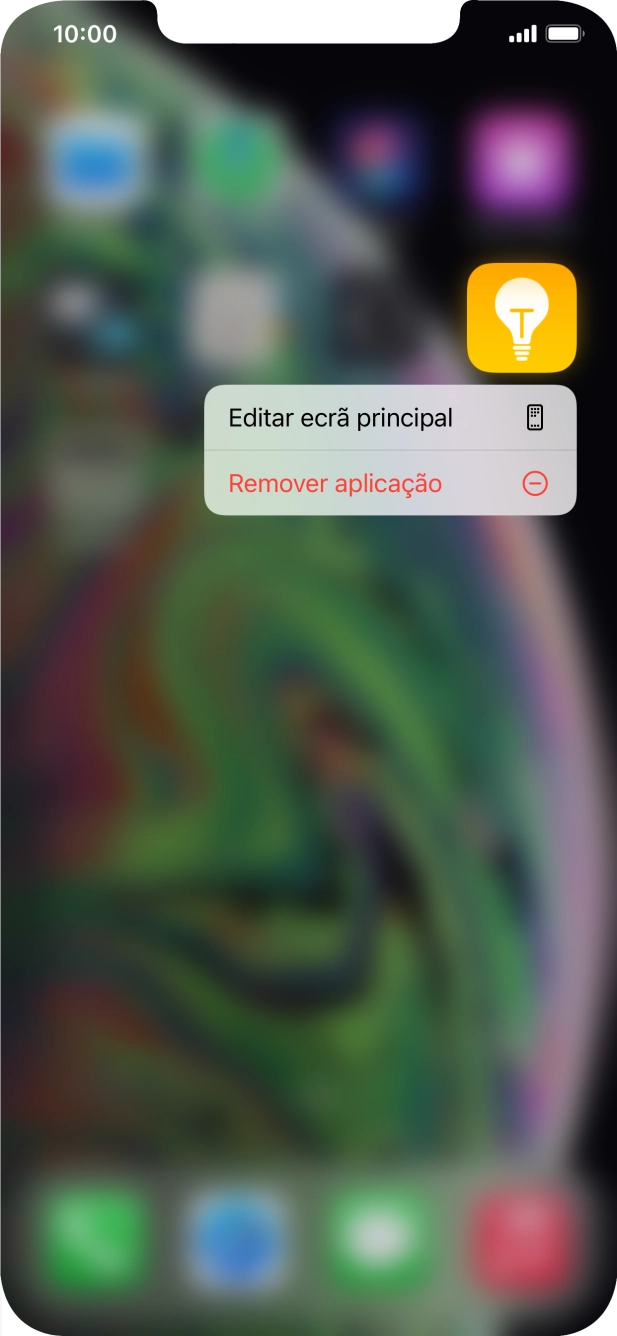 Prima Remover aplicação.