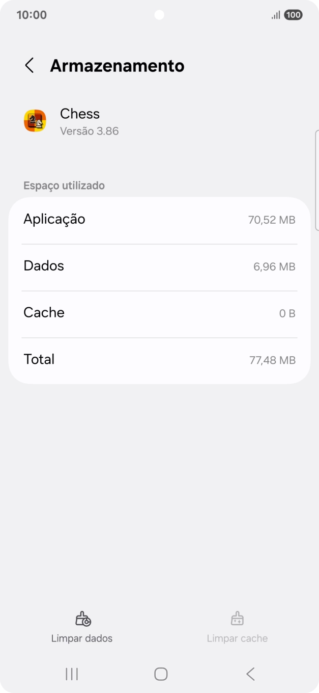 Prima a tecla de início para terminar e voltar ao ecrã inicial.