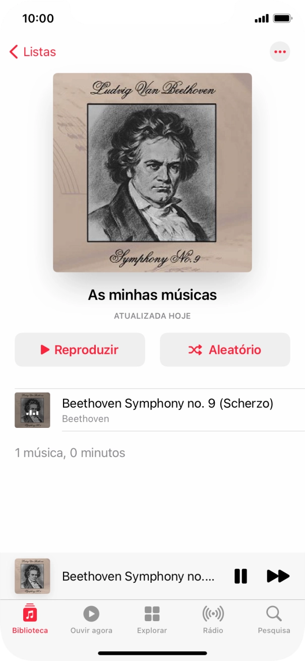 Prima o título da música.
