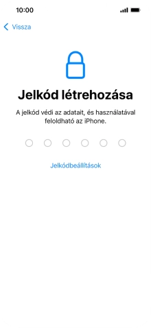 Válaszd a Jelkódbeállítások lehetőséget.
