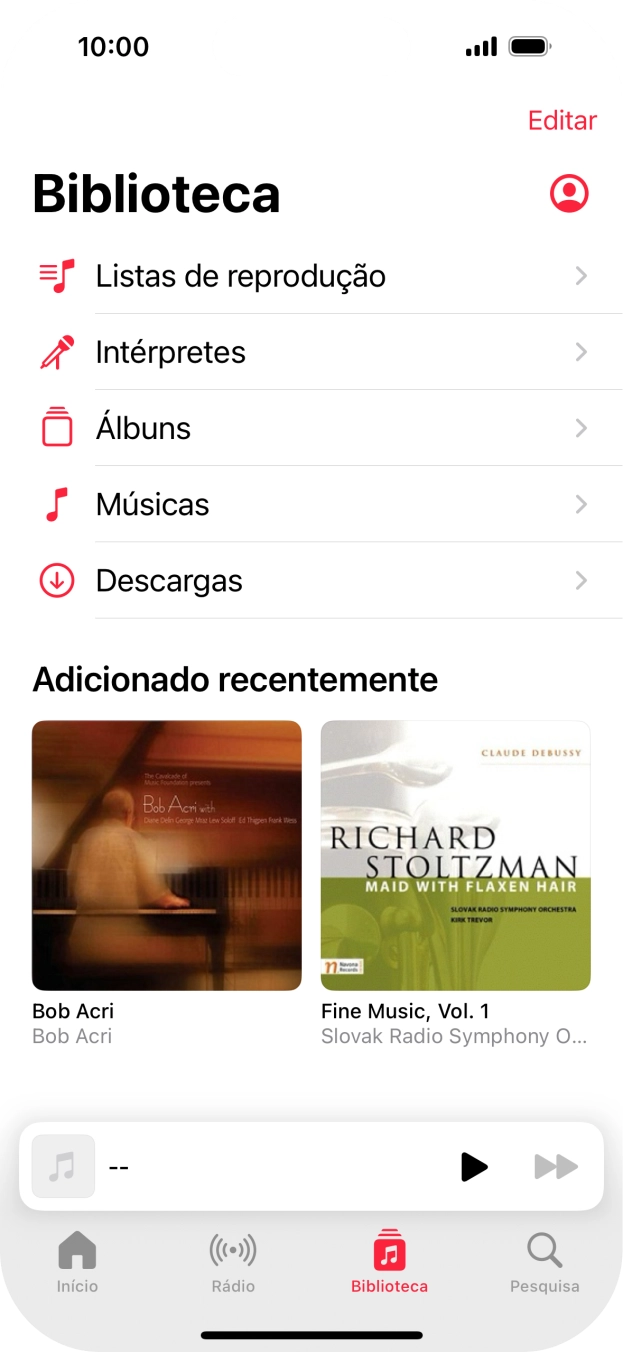 Prima Listas de reprodução.