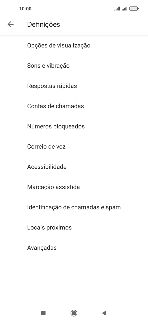 Prima Contas de chamadas.