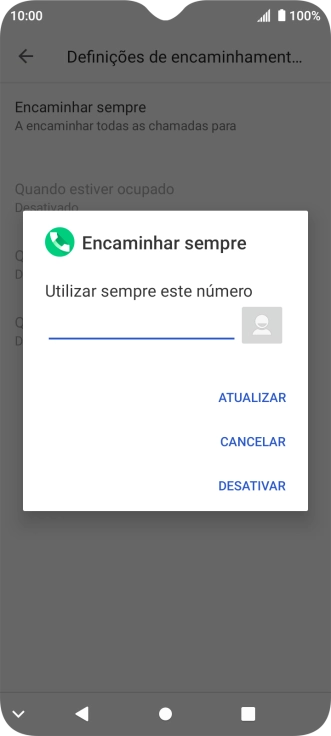 Prima DESATIVAR.