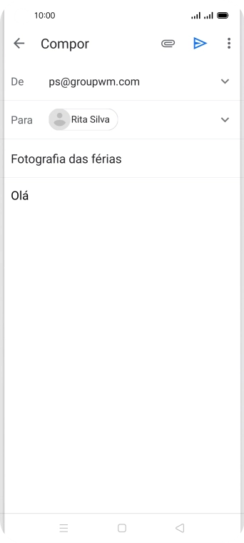 Prima o ícone de anexo.