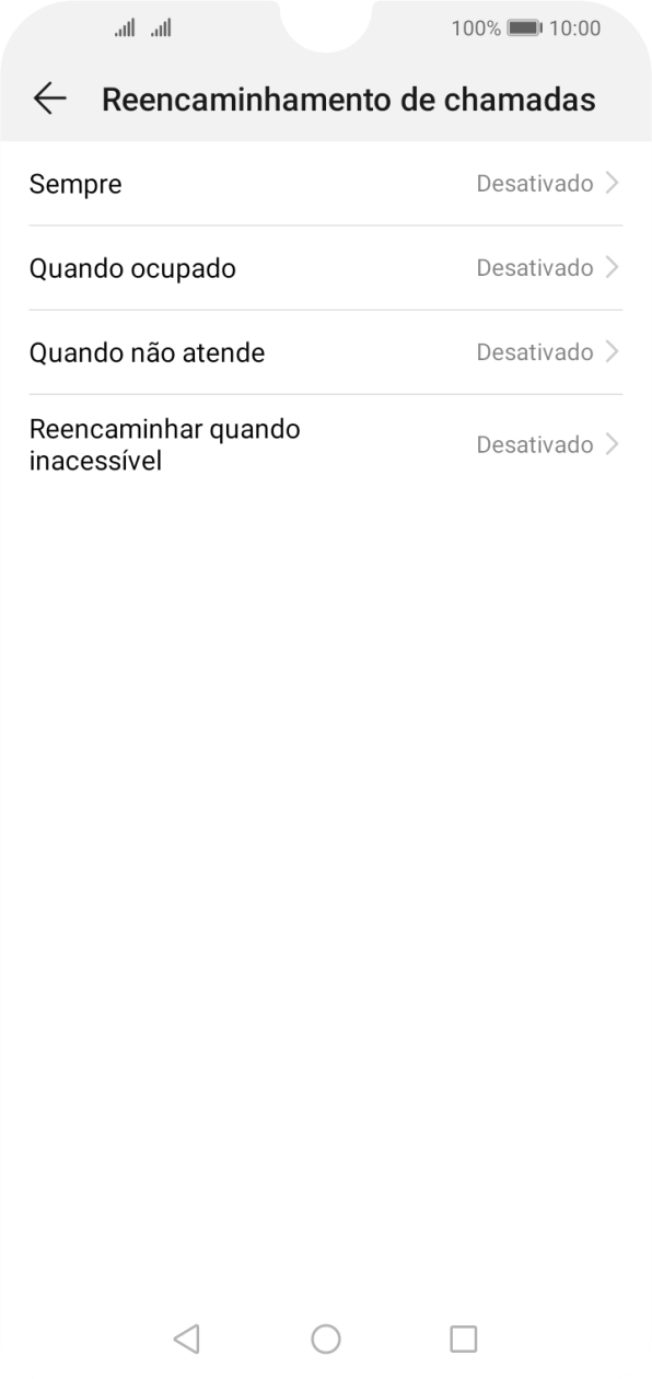 Prima o tipo de desvio pretendido.