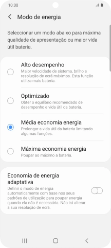 Prima a tecla de início para terminar e voltar ao ecrã inicial.