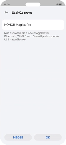 Válaszd az OK lehetőséget.