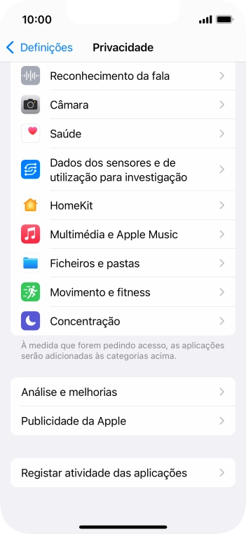 Prima Registar atividade das aplicações.