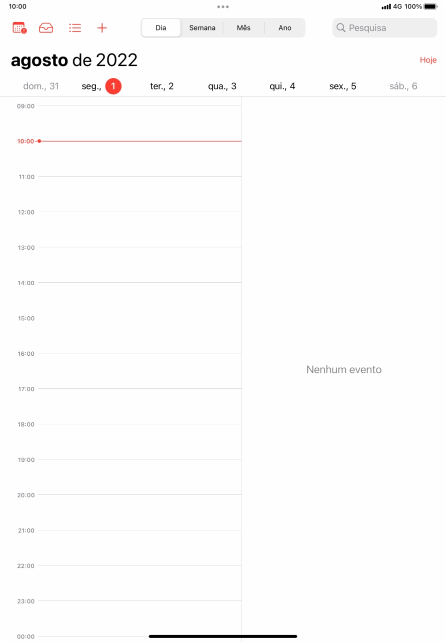 Para voltar ao ecrã inicial, deslize o dedo de baixo para cima a partir da base do ecrã.