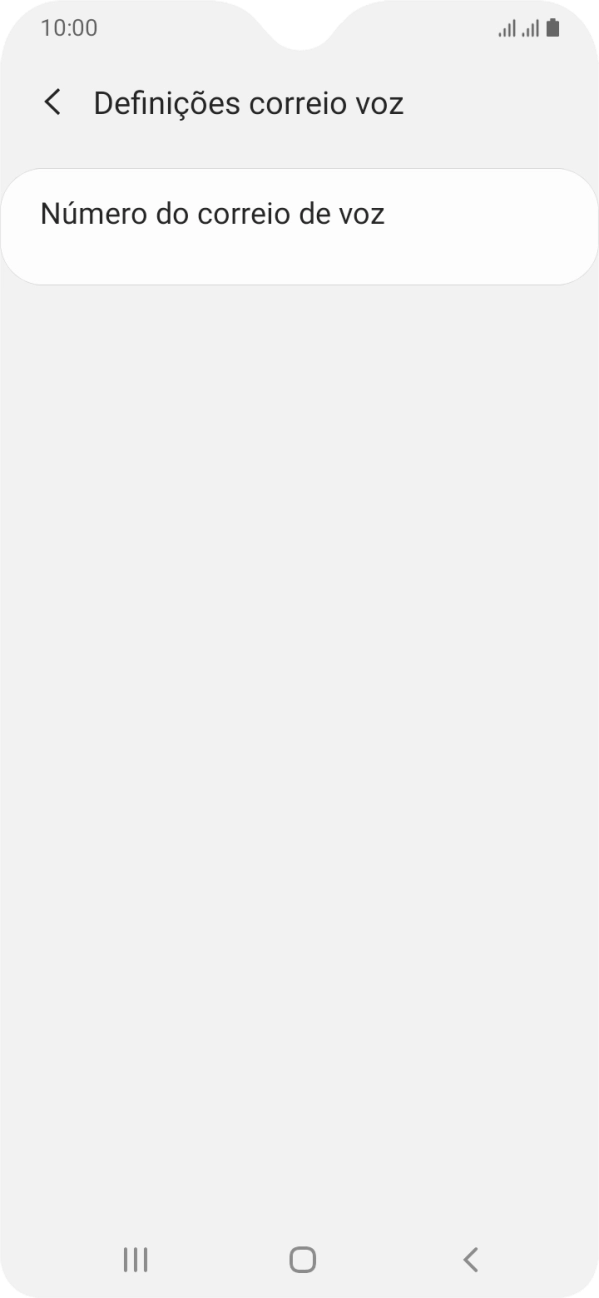 Prima Número do correio de voz.