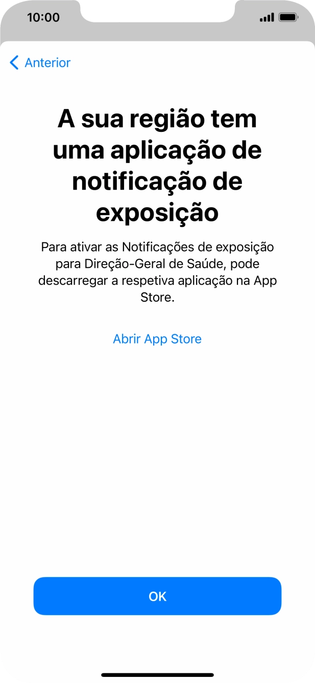 Prima Abrir App Store e siga as indicações no ecrã para descarregar e instalar a app.