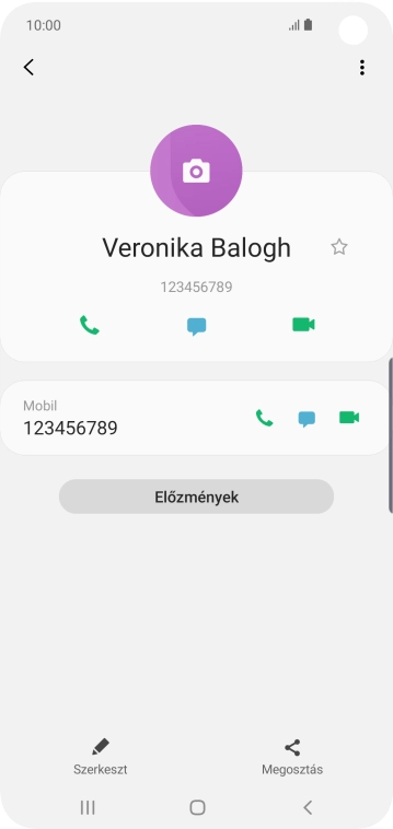 A befejezéshez, és ahhoz, hogy visszatérhess a főképernyőhöz, nyomd meg a főgombot.