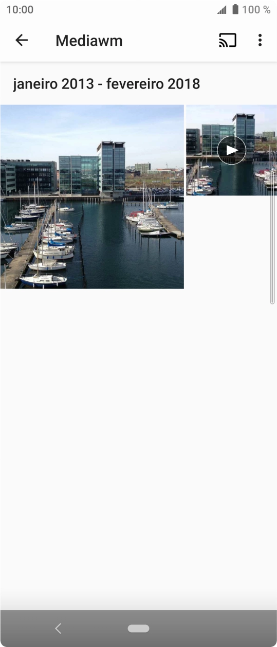 Prima durante um momento uma imagem ou um clipe de vídeo.