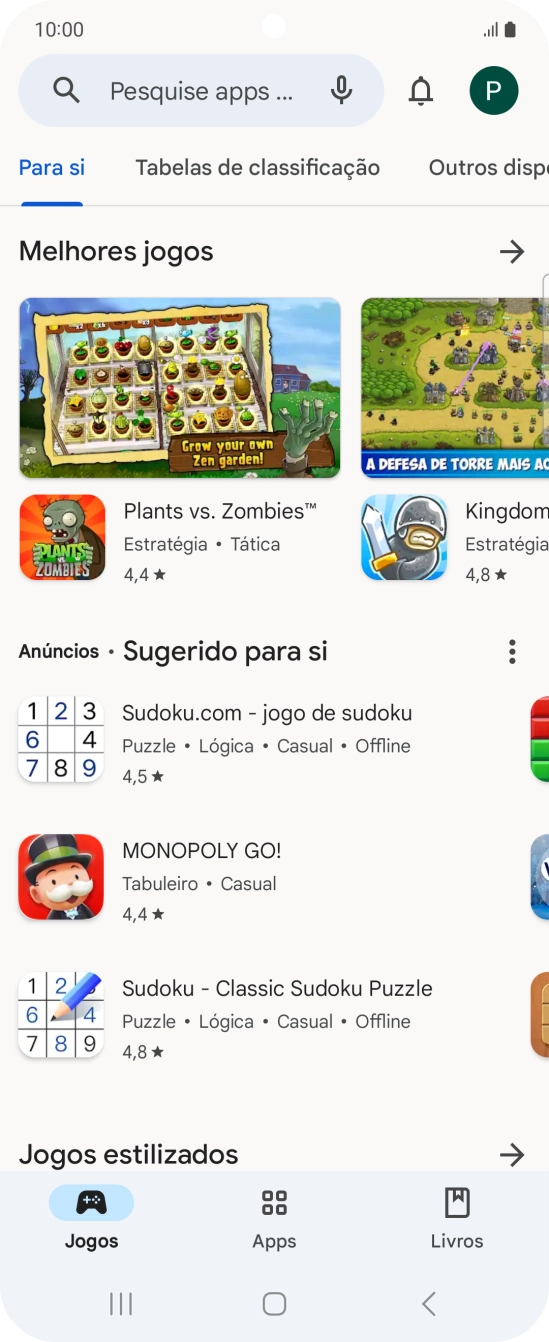 Prima o ícone de perfil.