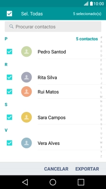 Prima EXPORTAR.