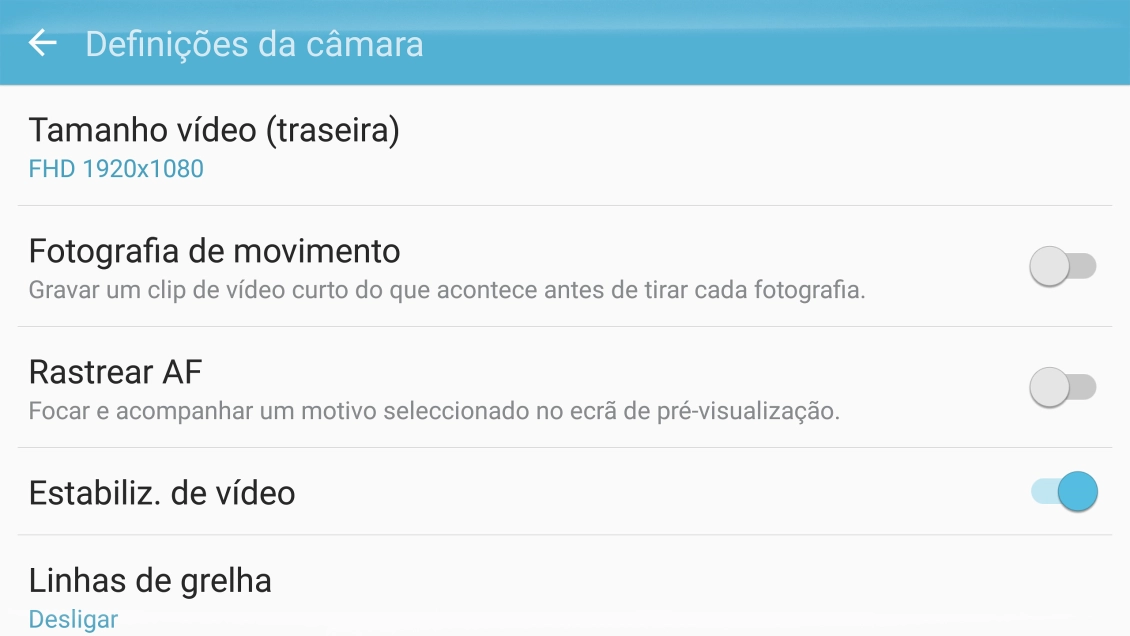 Prima Tamanho vídeo (traseira).