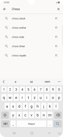 Írd be a keresett alkalmazás nevét vagy kategóriáját, és kattints a keresés ikonra.