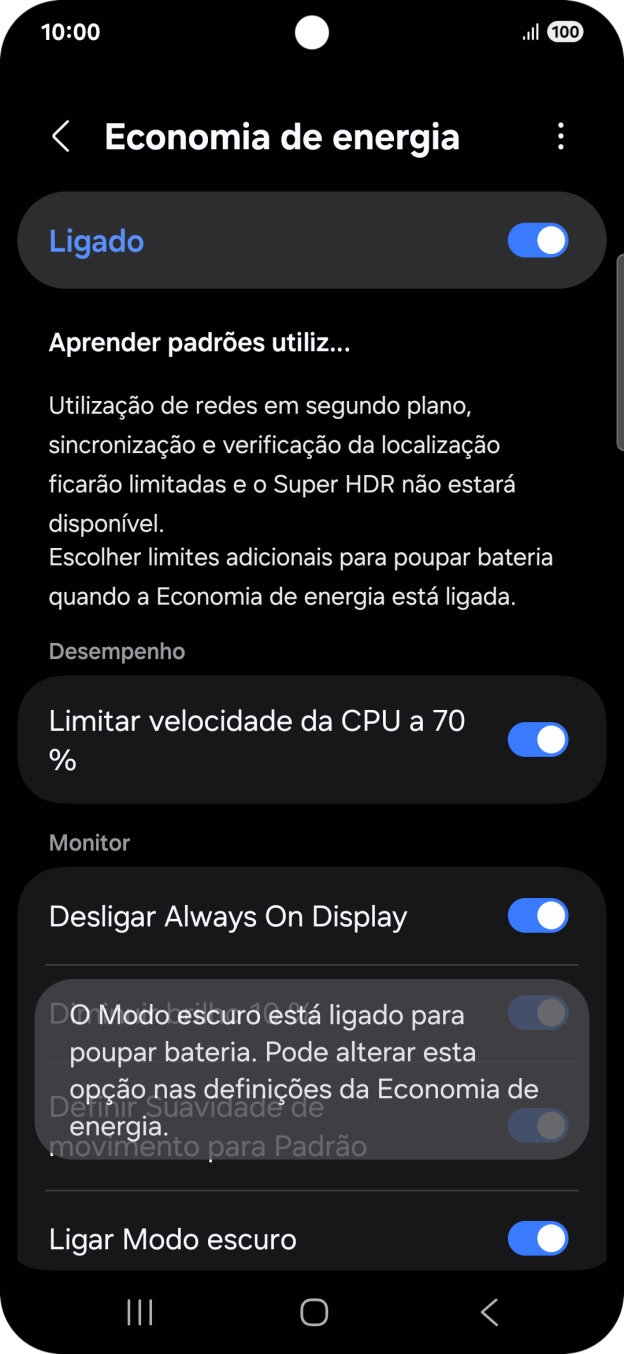 Prima a tecla de início para terminar e voltar ao ecrã inicial.