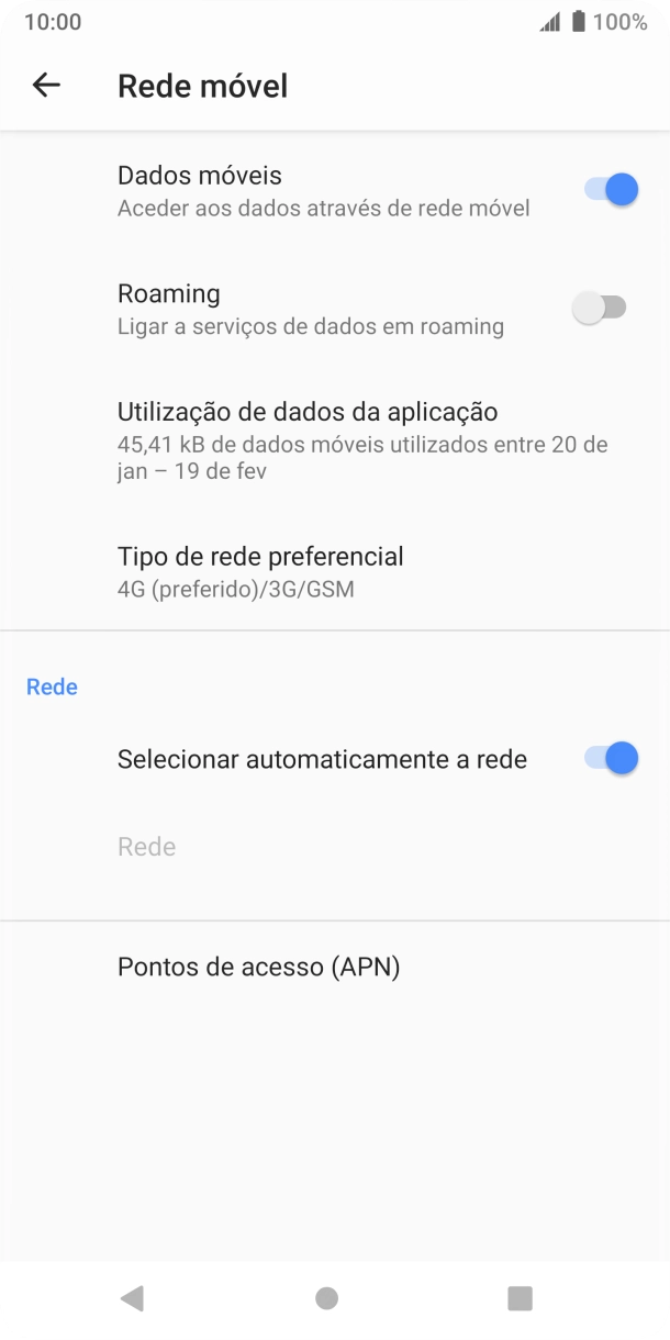 Prima Pontos de acesso (APN).