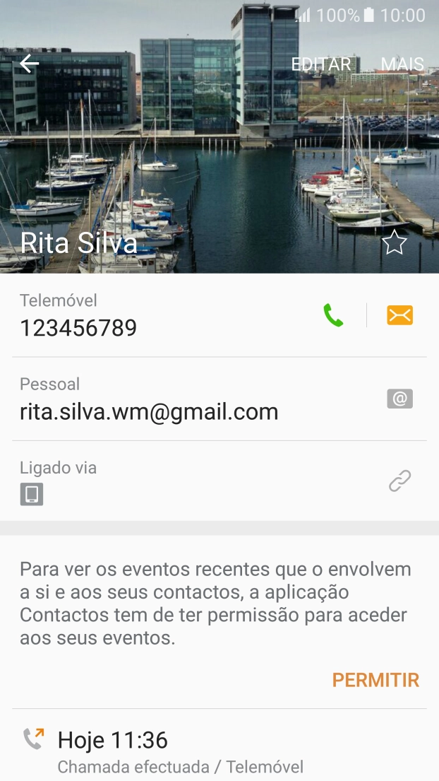 Prima a tecla de início para terminar e voltar ao ecrã inicial.