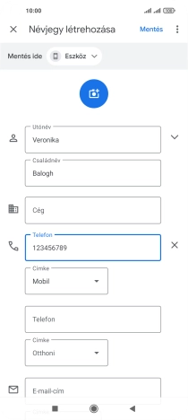 Válaszd a Mentés lehetőséget.
