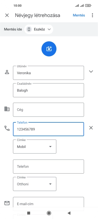 Válaszd a Mentés lehetőséget.