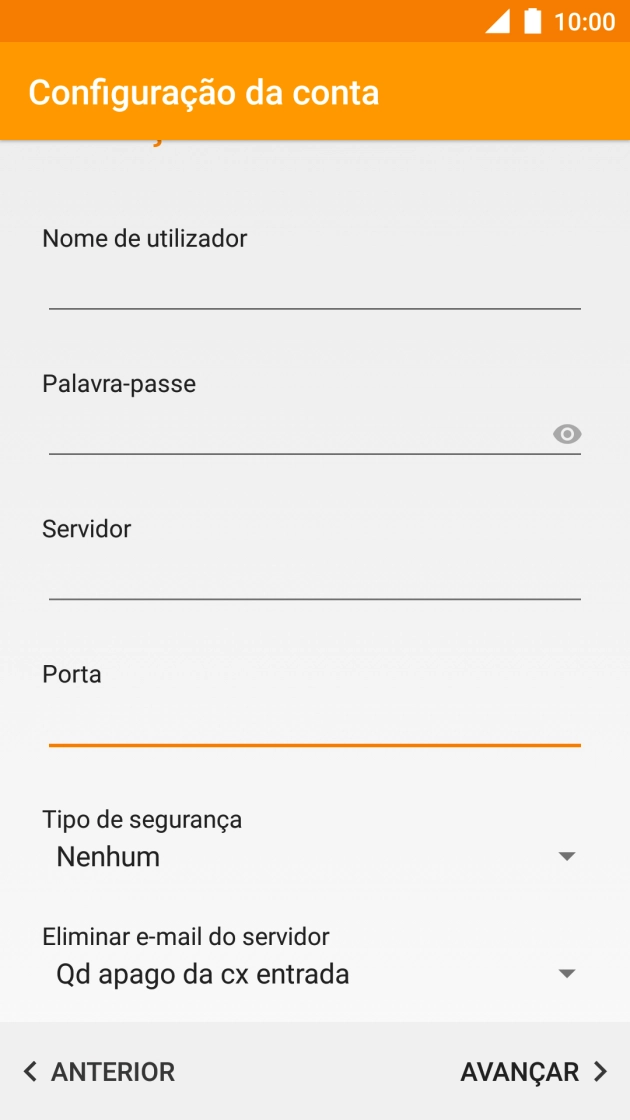Prima a lista suspensa sob 