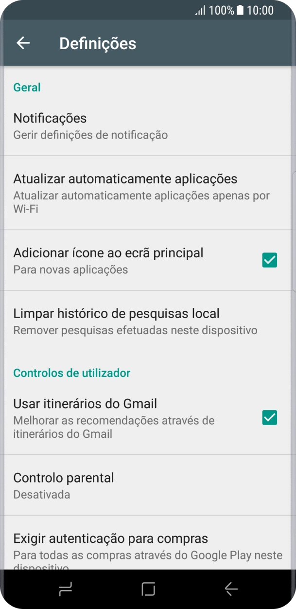 Prima Atualizar automaticamente aplicações.
