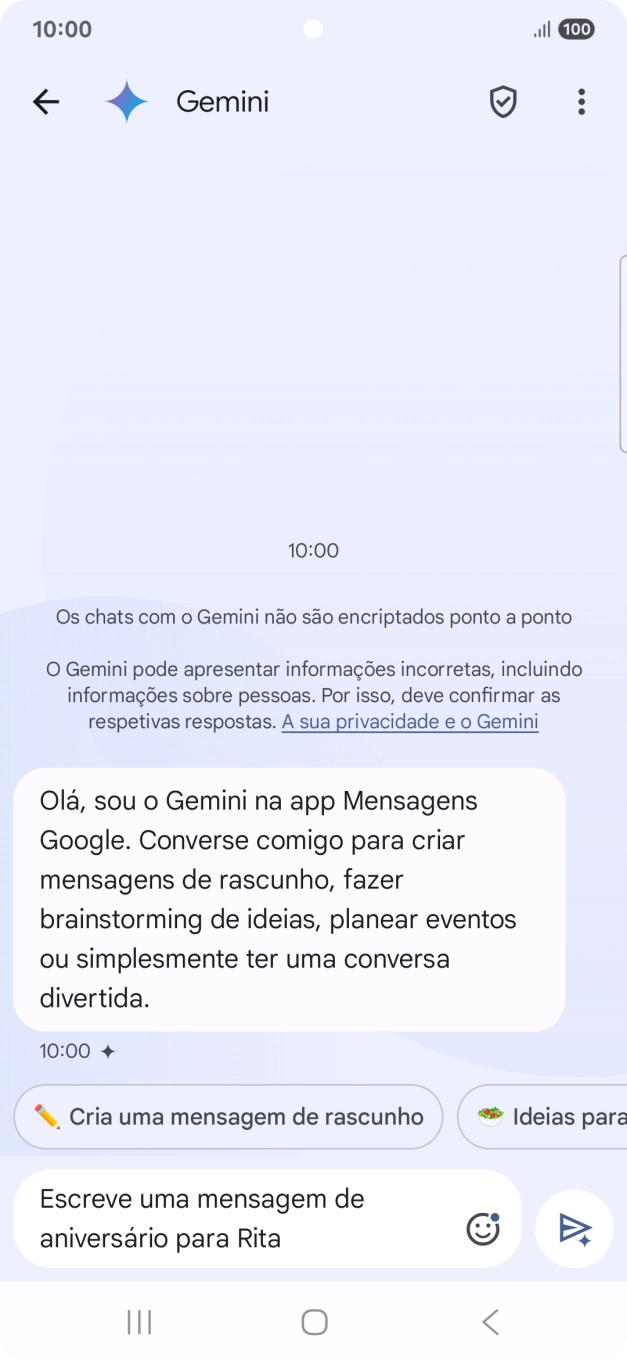 Escreva ou diga com as suas palavras qual o assunto que pretende usar.