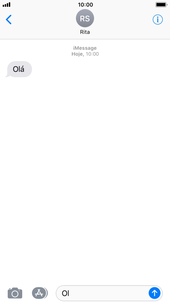 Prima a tecla de início para terminar e voltar ao ecrã inicial.