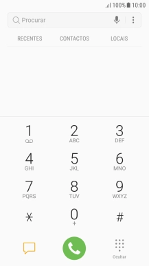 Prima o ícone de menu.