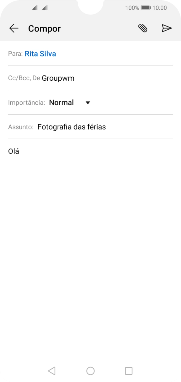 Prima o ícone de anexo.