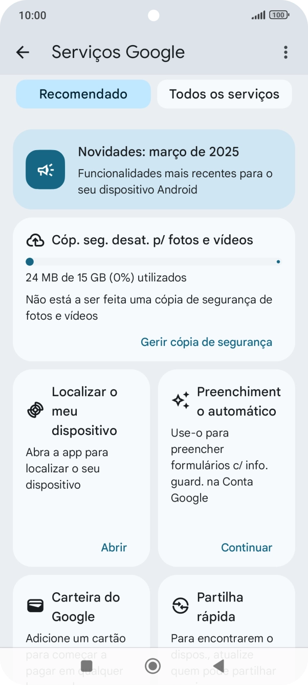 Prima Localizar o meu dispositivo.