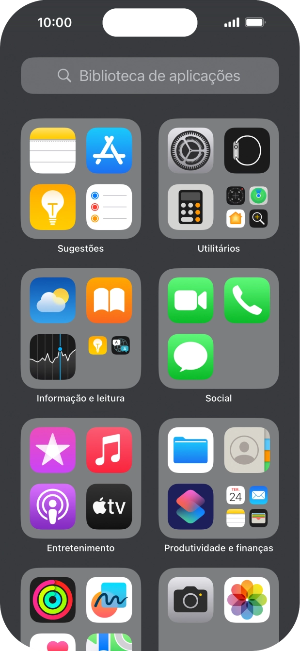 Prima a app pretendida.