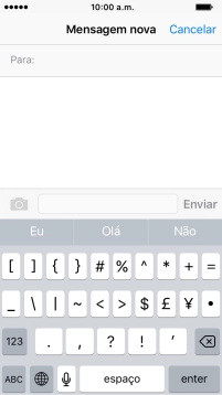 Prima ABC, para voltar ao modo alfanumérico.